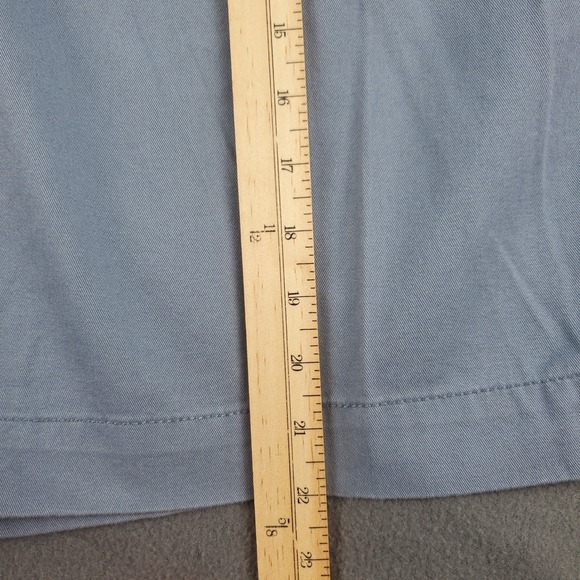 Oak Hill Mens Flat Front Shorts Blue Cotton Size 48 Casual Chino Flat Front - Picture 5 of 8